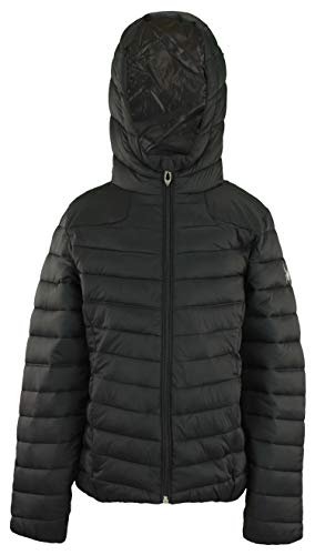 Spyder Girls Youth (7-16) Channel Puffer Jacket With Hood, Black Large (12-14) #TOP20