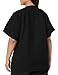 Landau Essentials Unisex Relaxed Fit 1-Pocket V-Neck Scrub Top 7502 Black
