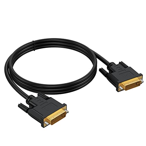 Dvi To Dvi Cable 6 Feet, Uvooi Dvi To Div-D 24+1 Dual Link Cable Male To Male Cord Support Video For Gaming, Dvd, Laptops, Hdtv And Projector And More(1.8M, Black) #TOP5