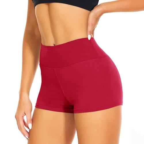 CAMPSNAIL Workout Biker Shorts Women - 3"/5"/8" High Waisted Tummy Control Spandex Booty Volleyball Shorts for Yoga Dance
