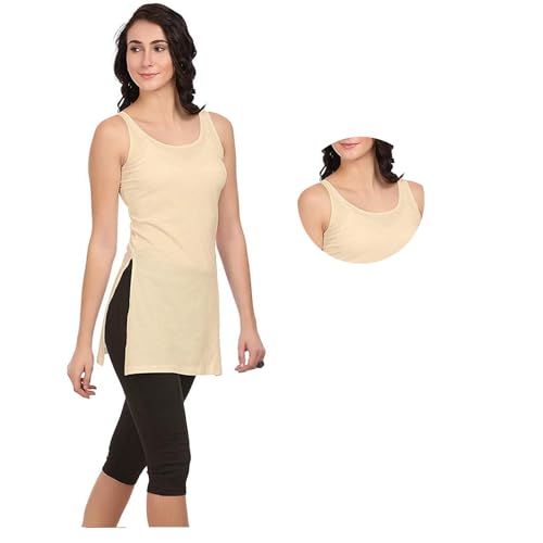 Image of ICEDIVE Women's Cotton Stretch Camisole | Fabulous Inners | Soft,Lightweight & Breathable Fabric |Ideal,Layering, Sleepwear & Lounge Use in,
