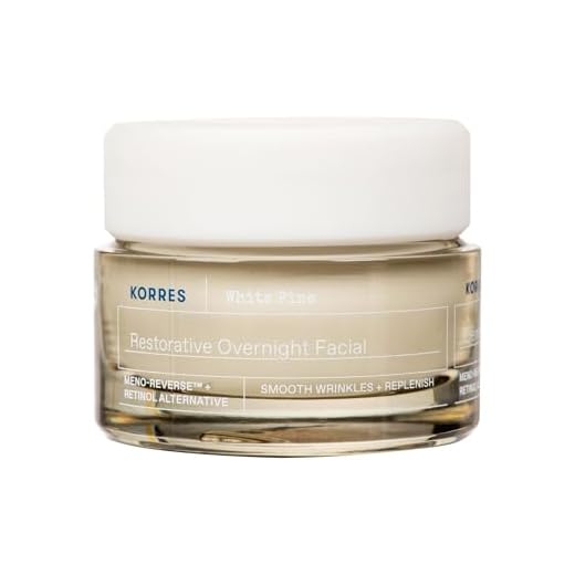 KORRES WHITE PINE Meno Reverse Regenerierende Nachtcreme für reife Haut nach den Wechseljahren, dermatologisch getestet, vegan, 40 ml