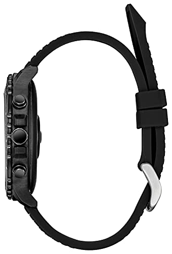 Citizen CZ Smart Grey Plated Silicone Strap Stainless Steel Smartwatch Touchscreen, Heartrate, GPS, Speaker, Bluetooth, Notifications, iPhone and Android Compatible, Powered by Google Wear OS