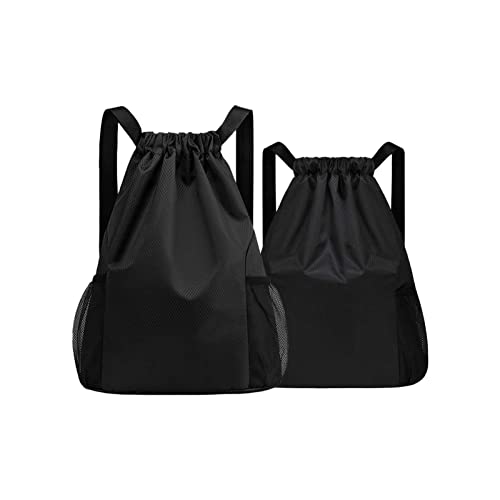 Mochila com cordão para academia,String Bag Saco Esportivo com GranCapacida- cordão à prova d'água