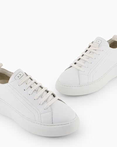 Armani Exchange Zapatillas de Piel Solid Blanco