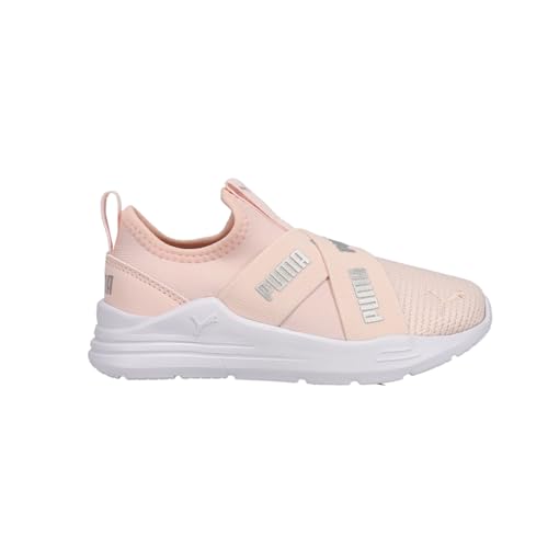 PUMA Kids Girls Wired Run Slip On Pop Sneakers Shoes Casual - Pink