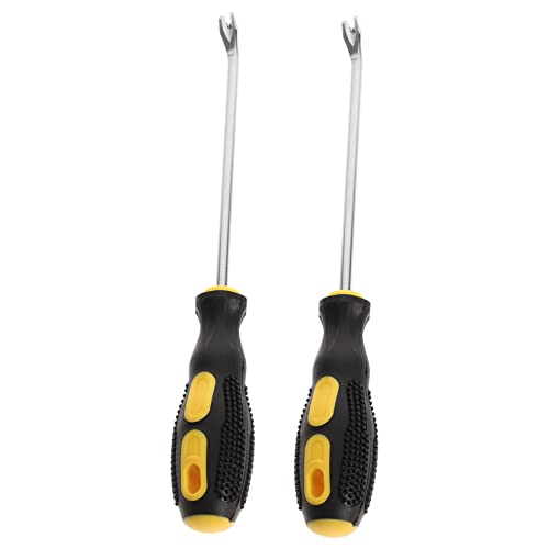 SEWOART Arrache-clou Acier Inoxydable 15 Cm v Fourche Outil De Retrait De Clous Et Agrafes Pour Tapisserie Ameublement Usage Manuel Professionnel