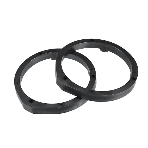 sourcing map 2Pcs 6.5inch Plastic Car Speaker Spacer Adapter Mount Bracket Ring