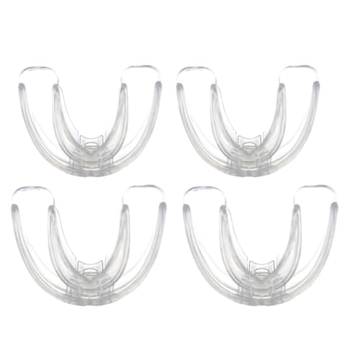 4 Pcs Paradenti per Bambini, Paradenti Sportivi, Paradenti per Bambini, Adulti e Adolescenti, per la Macinazione dei Denti, per Sbiancare i Denti e Sport, Protezioni Modellabili