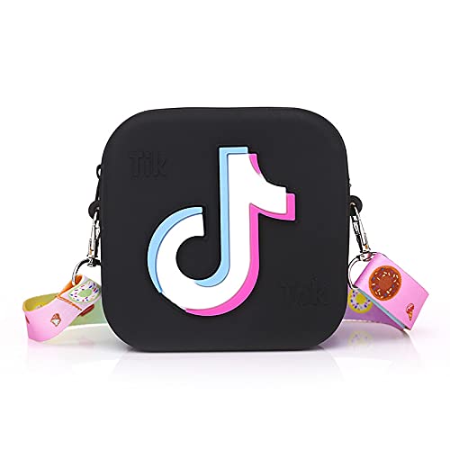 Zaino Borsa A Tracolla Per Bambini Con Panda | Leggero E Resistente | Per Scuola E Viaggi (Nero, Grande)