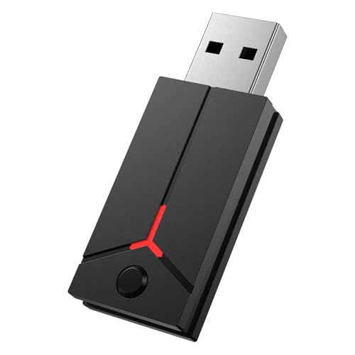 IWGAME USB Adapter for PS4/PS5 Controller, Support All PS5 Games, Bluetooth Adapter with Turbo/Macro/Button Mapping Features, Compatible with PS5 Console/Windows (Black)