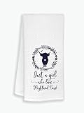 Just A Girl Who Loves Highland Cows Kitchen Towels Dishcloths,Country Life Farmhouse Animal Highland