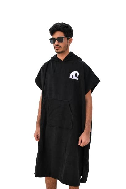 Golden Waves Beach Towels (Black)