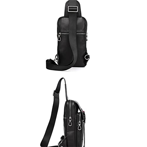 Leather Chest Bag Men's Messenger Bag for Camping Hiking Travel3