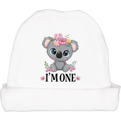 inktastic 1st Birthday Koala 1 Year Old Girl Baby Beanie Hat