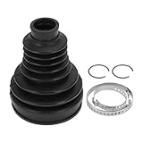 HEROFFIX 1 Satz CV-Gelenkmanschetten-Kit für BMW X3 2011-2017 für BMW X4 2015-2018 Innere Gleichlaufgelenkmanschette mit Klemmen Nr. 31607620599 Schwarzer Gummi