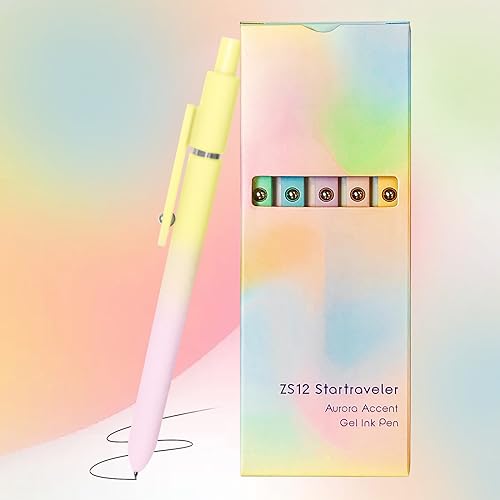 Yoxmjdb Gel Pens, 5 Pcs Medium Point Smooth Writing Pens Cute Pens For Women thumb #7
