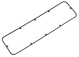 Proform 66735 2-Piece Die Cast Valve Cover Replacement Gasket
