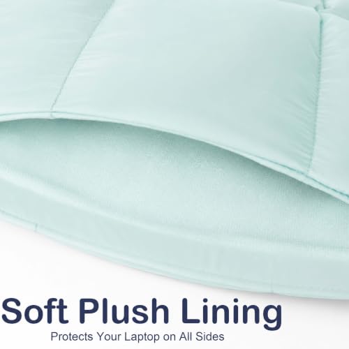 Image of ProElite Puffy Tablet Sleeve Case Upto 13.3 inch for Galaxy Tab S10 Fe+ /S9 FE+ /S7+ /S8 Plus /S9 Plus /S7 FE 12.4 inch, iPad Pro 12.9 inch, MacBook Air /Pro Retina, Microsoft Surface Pro 4 /5 /6 /7 /8 /9, Ice Blue