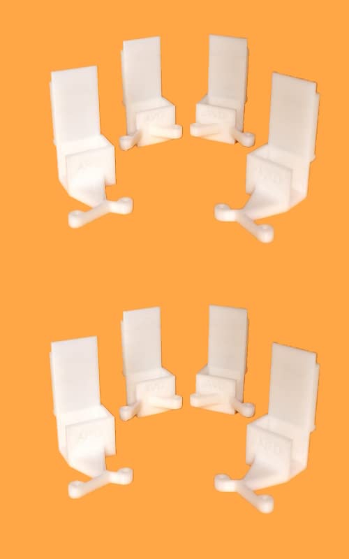 3DEFRANCE - Lot de 8 Guides renforcés pour Porte Coulissante Placard Form/Optimum -Format 2023 - Matériau de qualité supérieure - Fabriqué en France (8)