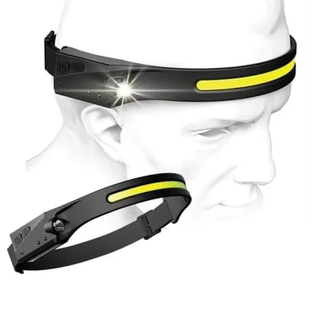 Headlamp Rechargeable, Super Bright LED Headlamp, 230° COB Wide Beam Headlight Flashlight with All Perspectives Induction, 5 Mode Waterproof Headlamps for Outdoor Hiking Running with data cable (B0CTX9C977) Amazon Price History, Amazon Price Tracker