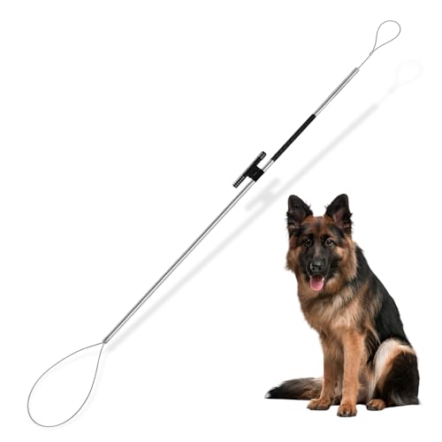 Smarkey 45 Animal Control Pole Dog Catch Rod Noose Holder Trap Tool for Medium Large Wildlife Handling Dogs Feral Cat Raccoons Hog Pig Fox Coyote Bulldog Wolf Goat Catching