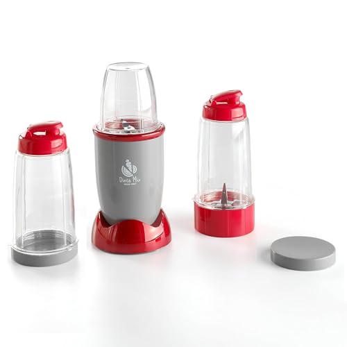 ECODE® Batidora de vaso Titanblade Dieta Mix Smoothies licuadora para batidos frutas y verduras vasos intercambiables con tapa