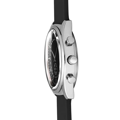 Image of styledose Men's Watch Analog Quartz with Chronograph & Silicone Strap -Casual & Formal Wrist Watch for Men