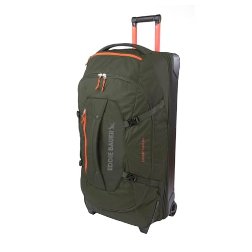 Eddie Bauer Large Rolling Duffel for Travelers