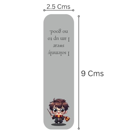 Image of Zesta Magnetic Bookmark for Books | Set of 7 Book Marks Aesthetic Magnetic | Cute Book Marker | Accessories for Booklovers & Gifts (Harry Potter Bookmark, 9X2.5 Cms)