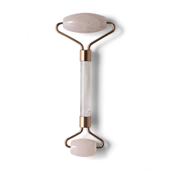 BRILLARE Rose Quartz Facial Roller For Skin Rejuvenation