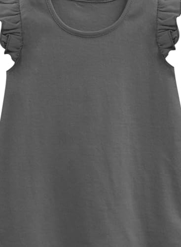 Image of A.T.U.N. (All Things UBER Nice) Girl's Polyester Regular Fit Solid Round Neck Knee Length Regular Top