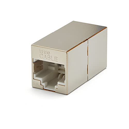 TRUE CABLE Acoplador Inline Shielded Cat6A, Pack 2, RJ45 Hembra miniatura 1