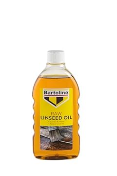 Bartoline Raw Linseed Oil 500ml – Natural Wood Protector & Water-Resistant Treatment for Furniture, Stone & Sports Equipment