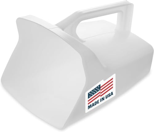 Image of Rubbermaid Commercial Products Food Service Utility Scoop, 64-Ounce, White, for Ice /Bar and Ingredient Use in Restaurant /Kitchen (Pack of 6)