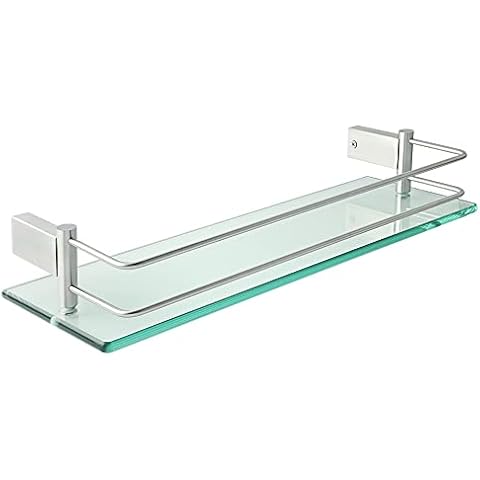 SAYAYO 16-inch Wall Mounted Glass Shelf Cover