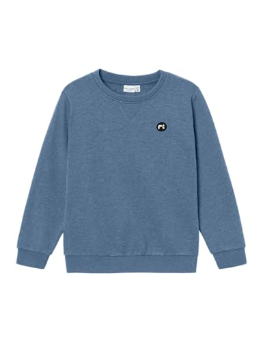 NAME IT Jungen Nmmvimo Ls Bru Noos Sweatshirt, Coronet Blue, 92 EU
