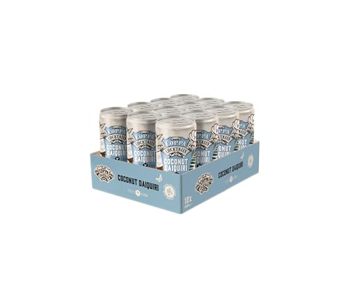 COPPA COCKTAILS - Coconut Daiquiri 12 Latas x 200 ml, Variante de Cóctel Clásico, con Ron Blanco, Zumo de Lima y Aroma de Coco, Sabor Dulce y Exótico, Color Blanco, Listo para Tomar, 10% Vol. Alcohol