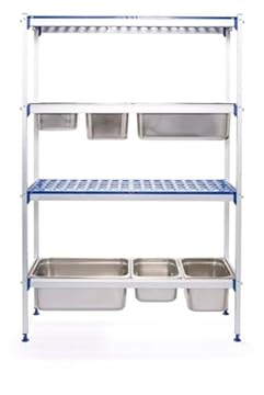 HENDI 812266 Scaffale in Alluminio per Contenitori Gn