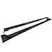 IKON MOTORSPORTS, Side Skirts Extention Compatible with 2019-2025 Toyota Corolla Hatchback 5DR, M Style Gloss Black Rocker Panel Splitter Side Underbody Spoiler 2PCS
