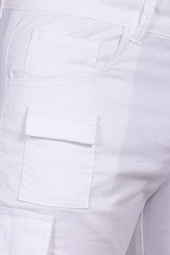 Image of Men's Cargo Shorts (Grey, Black, White, Olive Green, Navy Blue, Khaki, Cream)