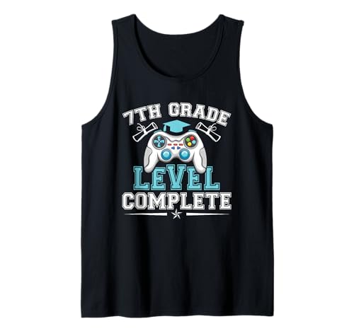 7th Grade Level Complete Graduation 2025 Class Eighth Grade Camiseta sin Mangas