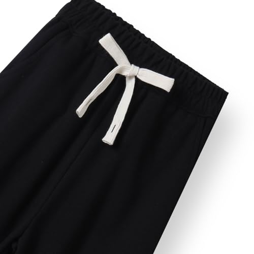 Girls Wide Leg Sweatpants Straight Leg Jogger Sweatpants Kids High Waist Baggy Loose Pants with Drawstring4