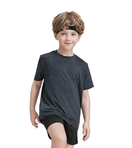 5 Pack Boys Athletic T-Shirt Kids Performance Quick Dry Short Sleeve for Youth2