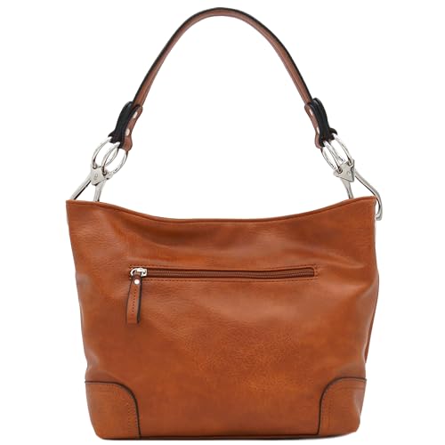 Image of Hobo Shoulder Bag with Big Snap Hook Hardware