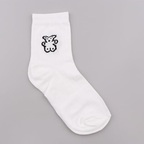 Image of Ankle Socks For Women, White Ankle Socks Women, Soft Moisture-Wicking Socks, Available Womens Socks, Ideal For Travel, Work, Indoor Outdoor Activities, All Four Seasons 5 Pairs