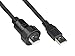Produktbild Good Connections Industrie-Steckverbinder S4 - USB 2.0 Kabel - Stecker A mit Kabelverschraubung an Stecker A - Bajonett - IP67 - staub- und wasserabweisend - schwarz - 1m