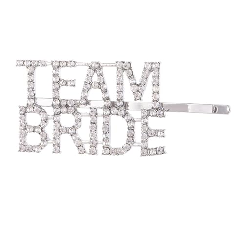 きらめく繊細なブライドメイドウェディングサイドバングクリップブライズメイドバチェロレッテパーティーヘアピンブライズメイドグループ用