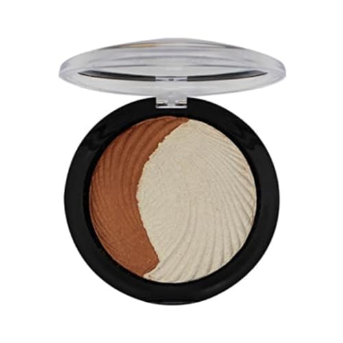Image of FASHION COLOUR Dual Face Powder & Blusher | Easy Blend | Highly Pigmented | Natural Glow | Face Makeup Blush For Cheekbones & Highlighting | Face Blusher For All Skin Tones | Shade 04