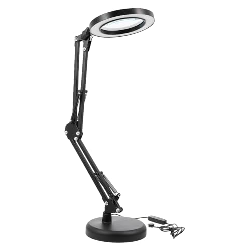 ELAYARD Lámpara Lupa LED Portátil para Escritorio Luz de Aumento para Lectura Manicura Tatuajes y Joyería Diseño Compacto y Ahorro Energético
